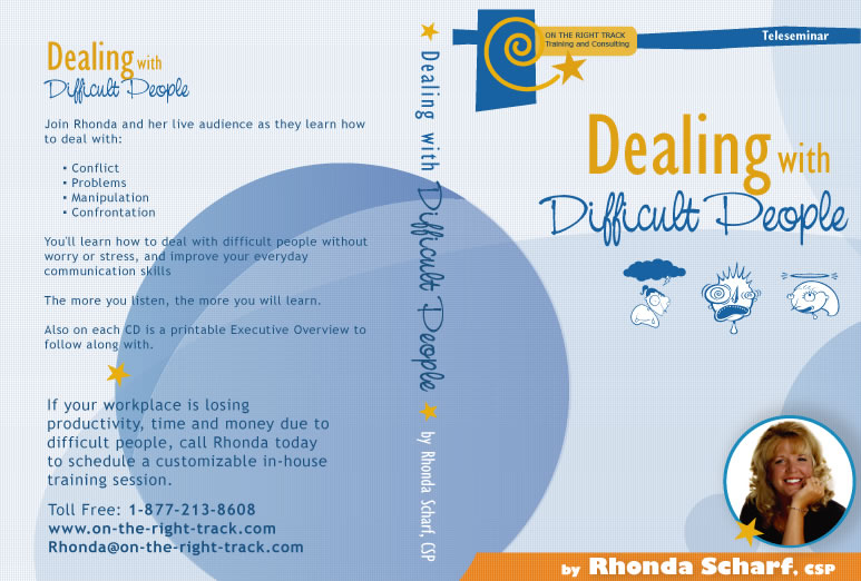 Dealing with Difficult People - CD. Join Rhonda and her live audience as 